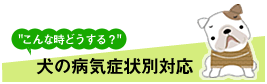 犬の症状別対応